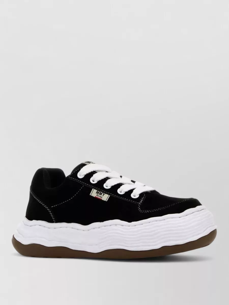 Maison Mihara Yasuhiro velvet low-top sneakers