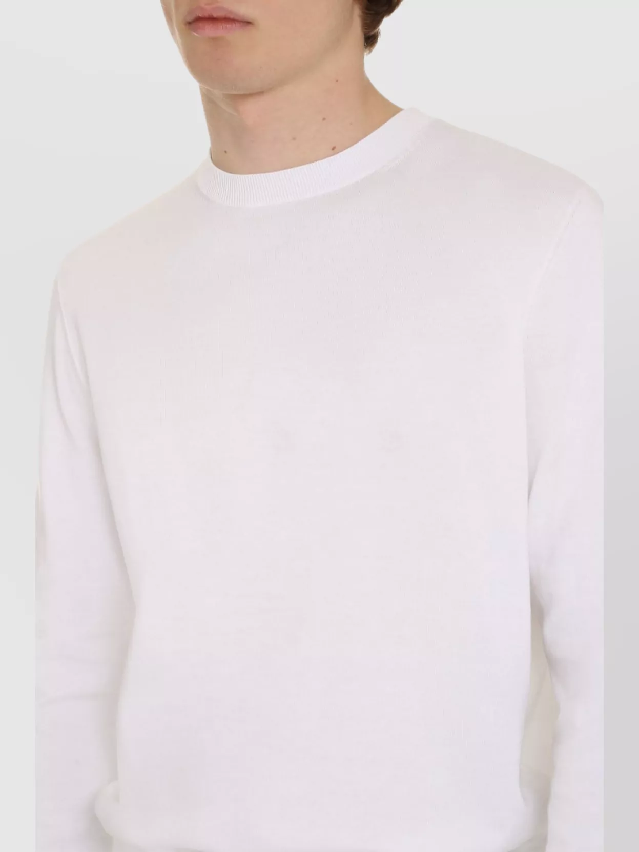 Dsquared2 Logo Plaque Cotton Crewneck Sweater
