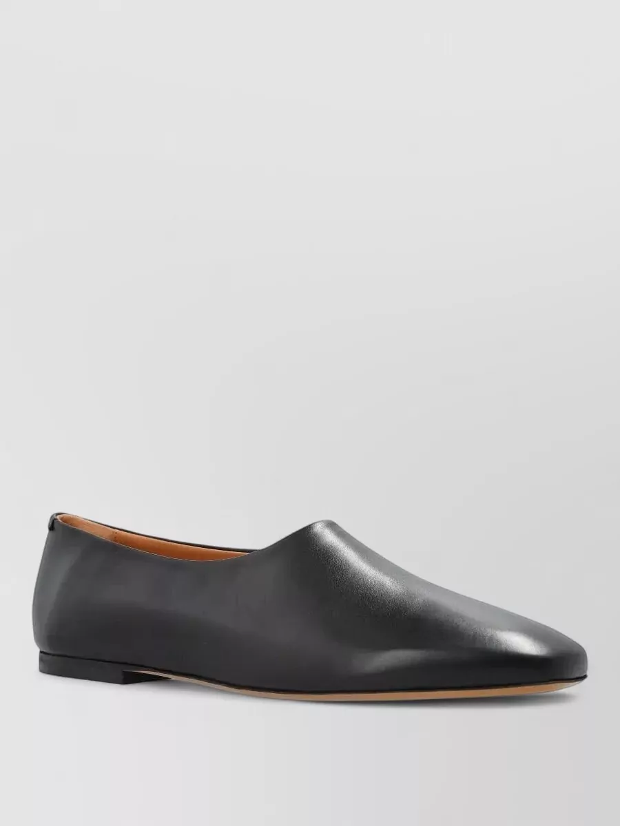 Jil Sander Leather Ballerina Flats