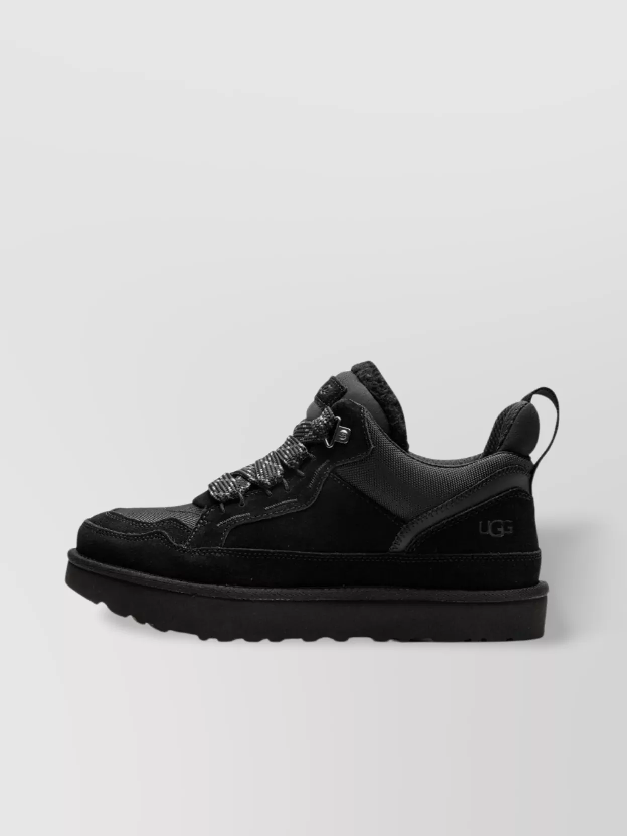 Ugg Lace-Up Sneakers Featuring Pull Tab
