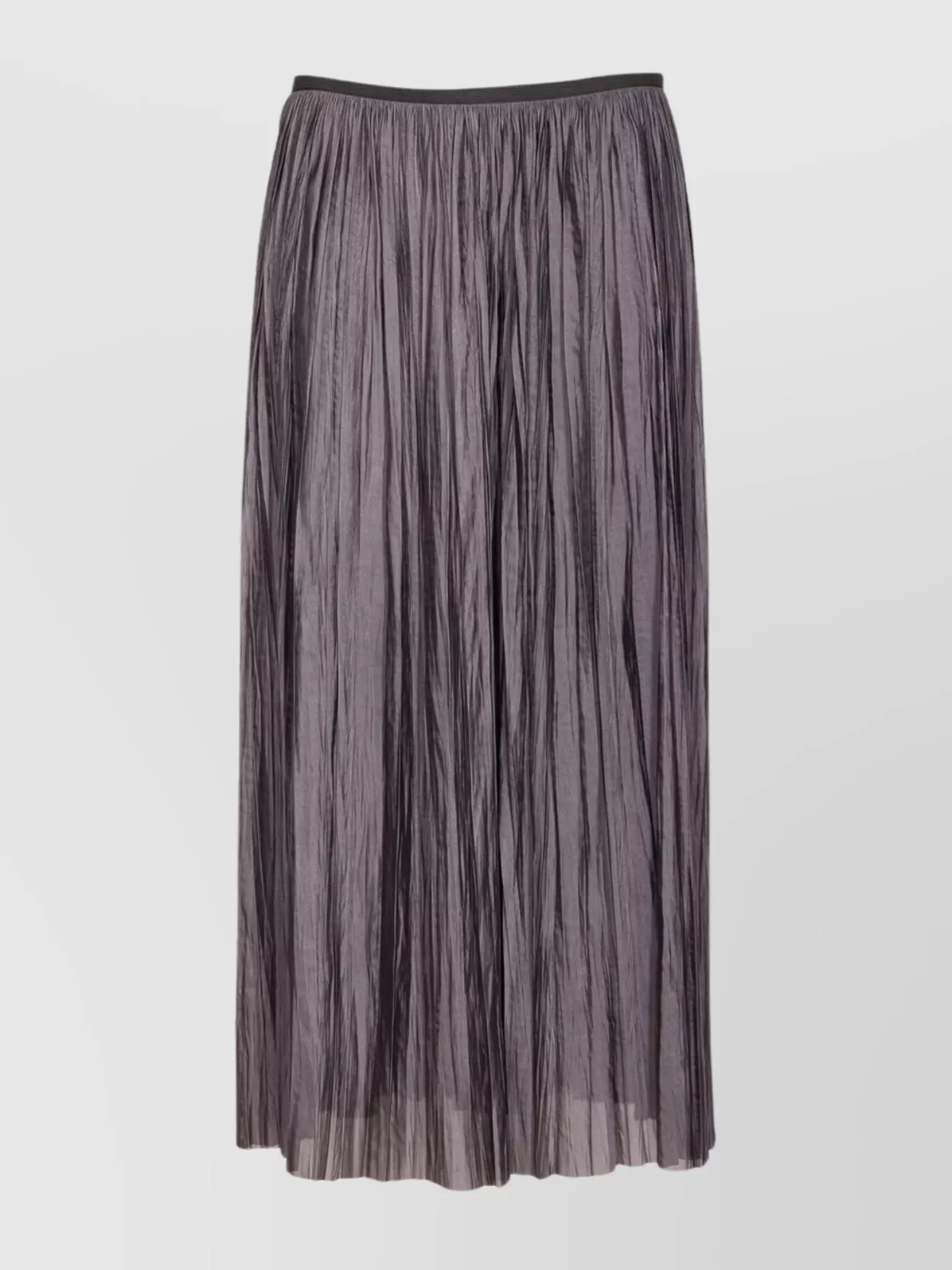 Roberto Collina Pleated Elasticated-waist Midi Skirt In Purple