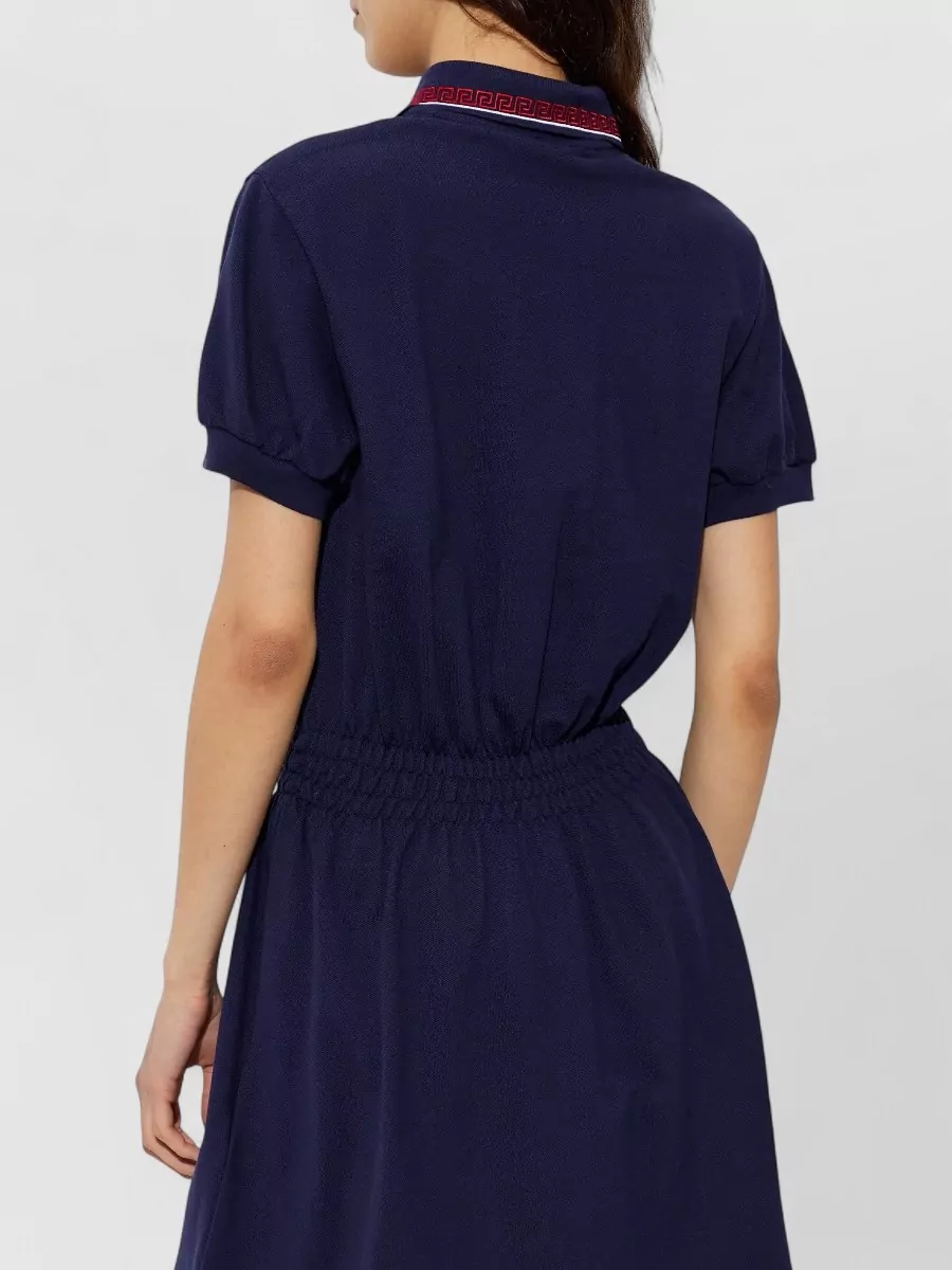 Versace Cotton Piqué Polo Mini Dress