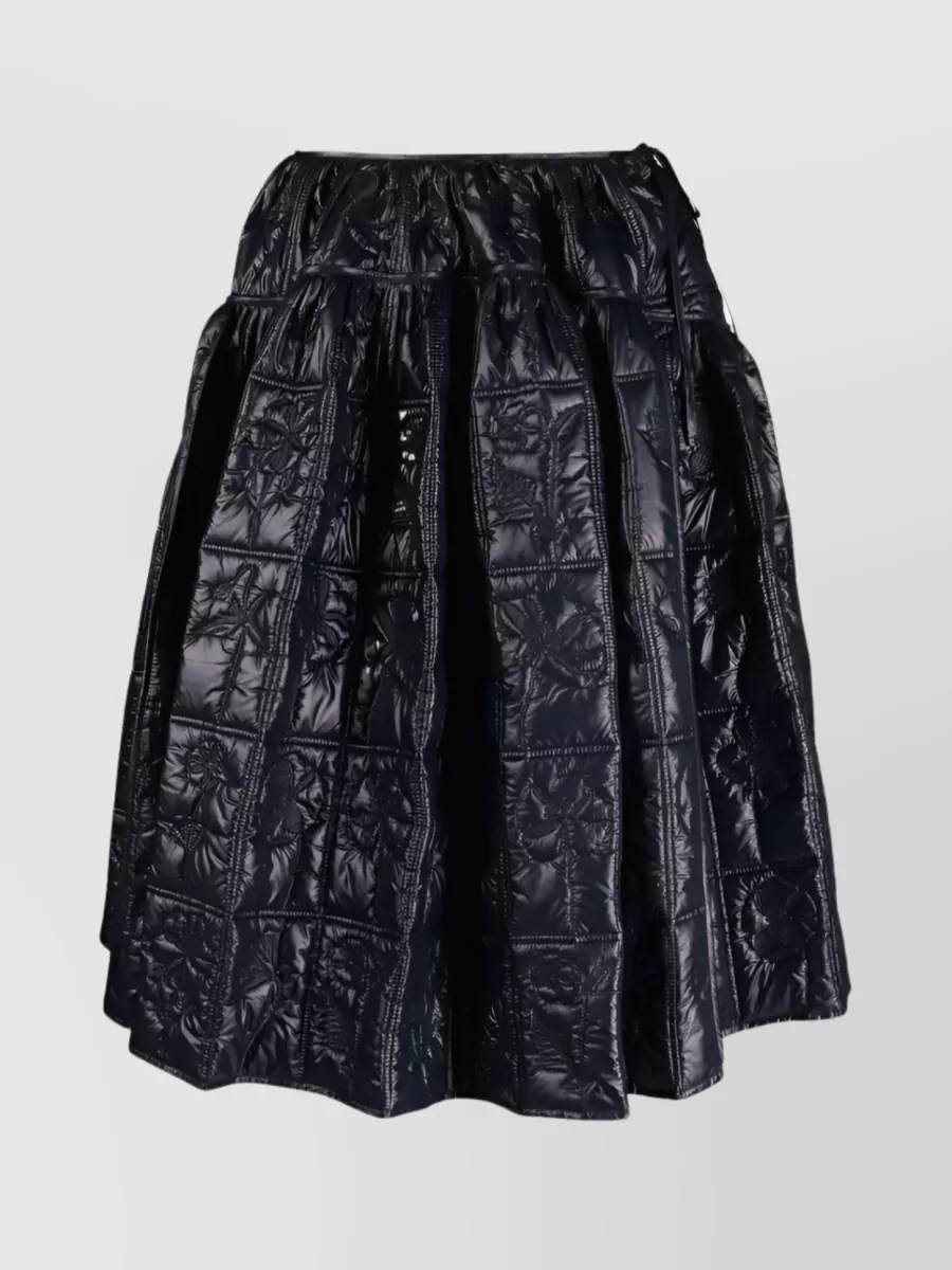 Shop Cecilie Bahnsen Voluminous Padded A-line Skirt In Black