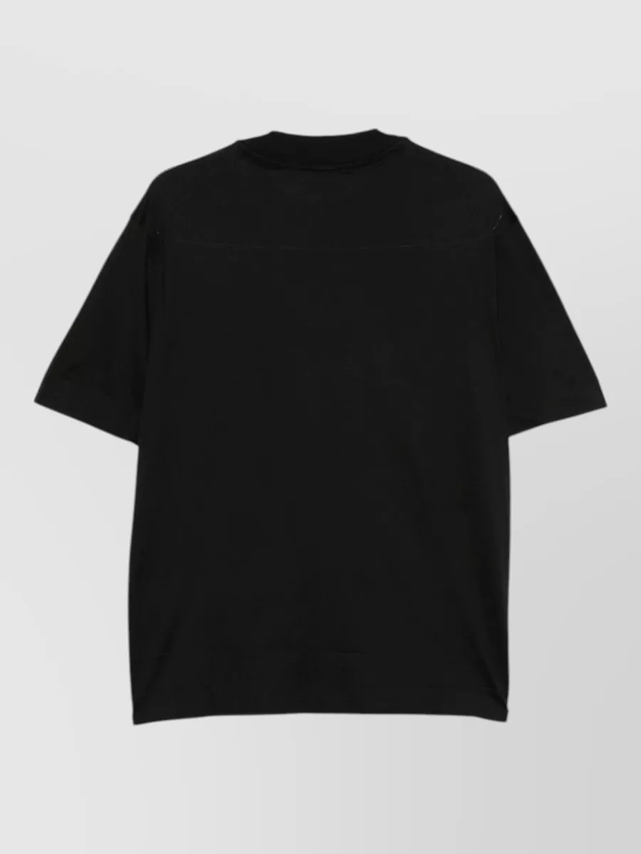 Emporio Armani Cotton Logo-Embroidered Crew-Neck T-Shirt