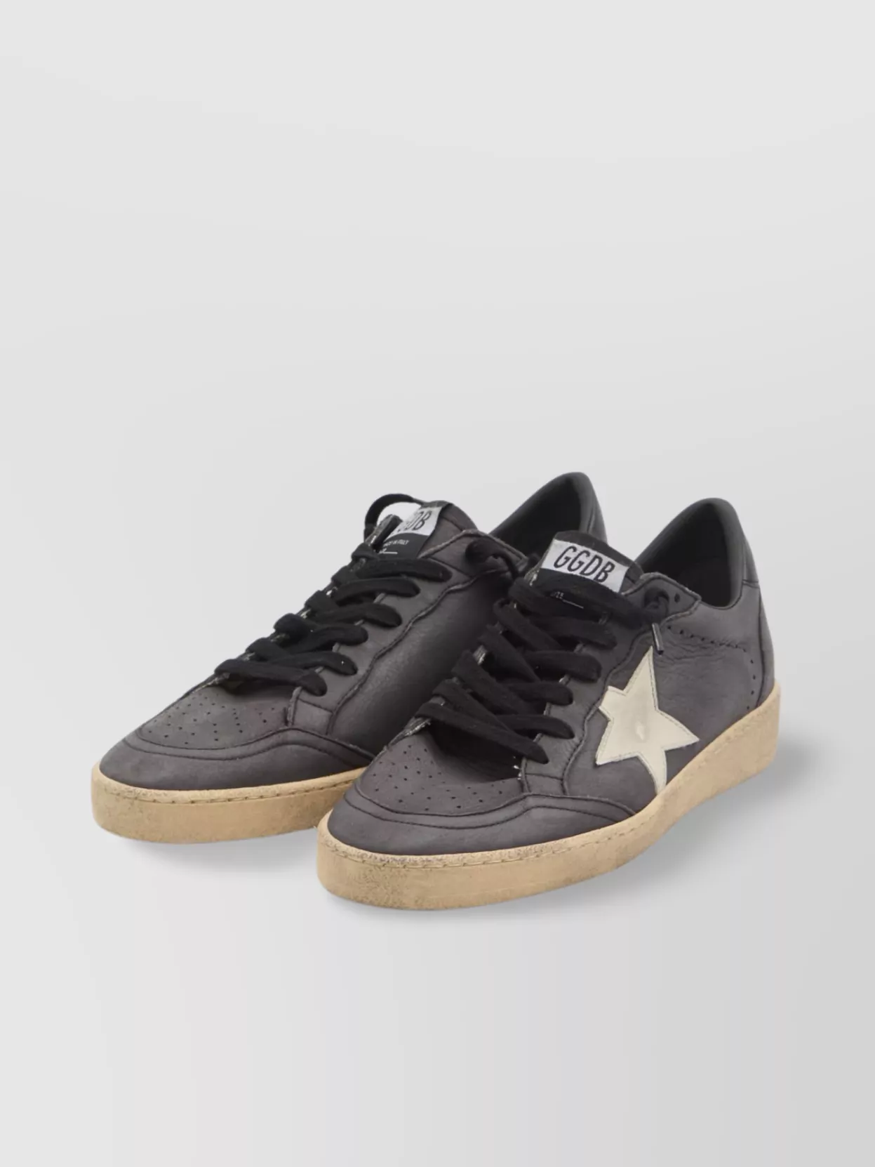 Golden Goose Worn Leather Star Sneakers