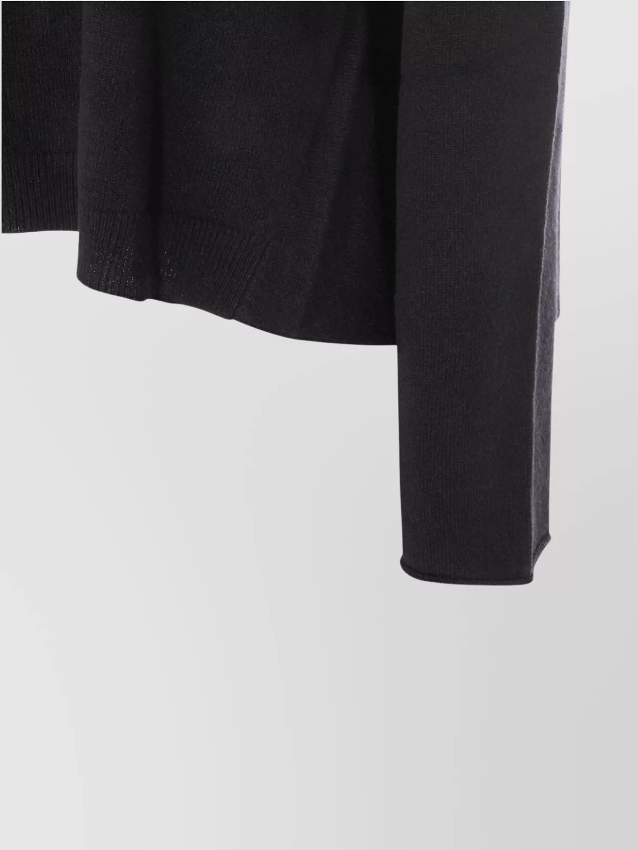 Fabiana Filippi Asymmetric Hem Long Sleeve Knitwear Top