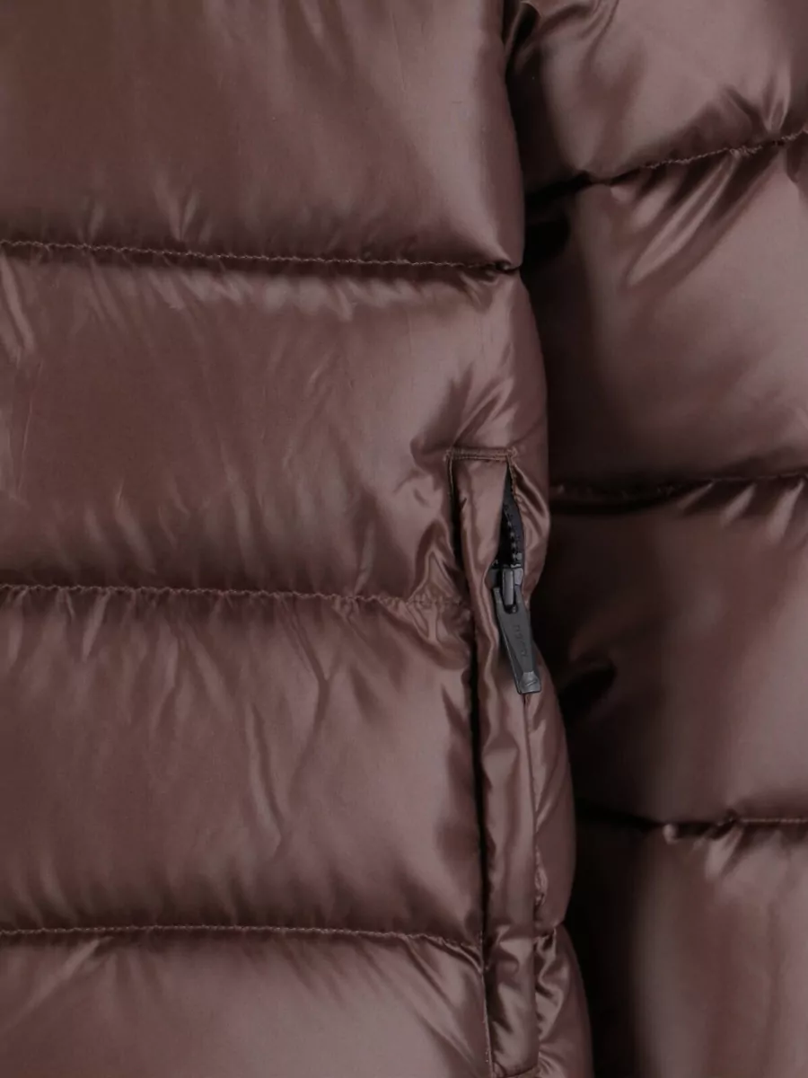 Nike Puffer Jacket High Collar Side Zip Pockets