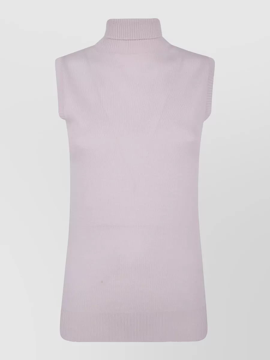 Sportmax wool turtleneck sleeveless top