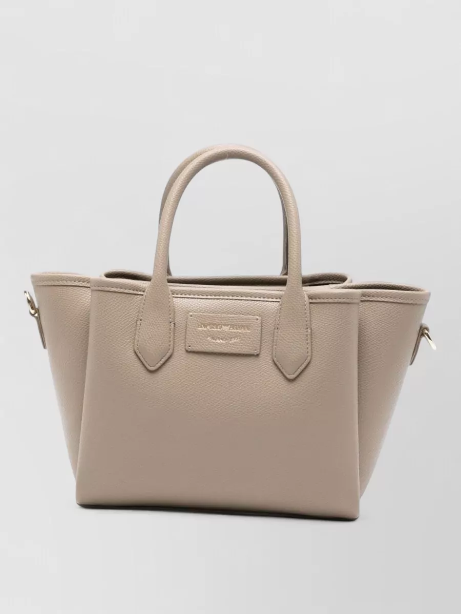 Emporio Armani grained mini tote bag