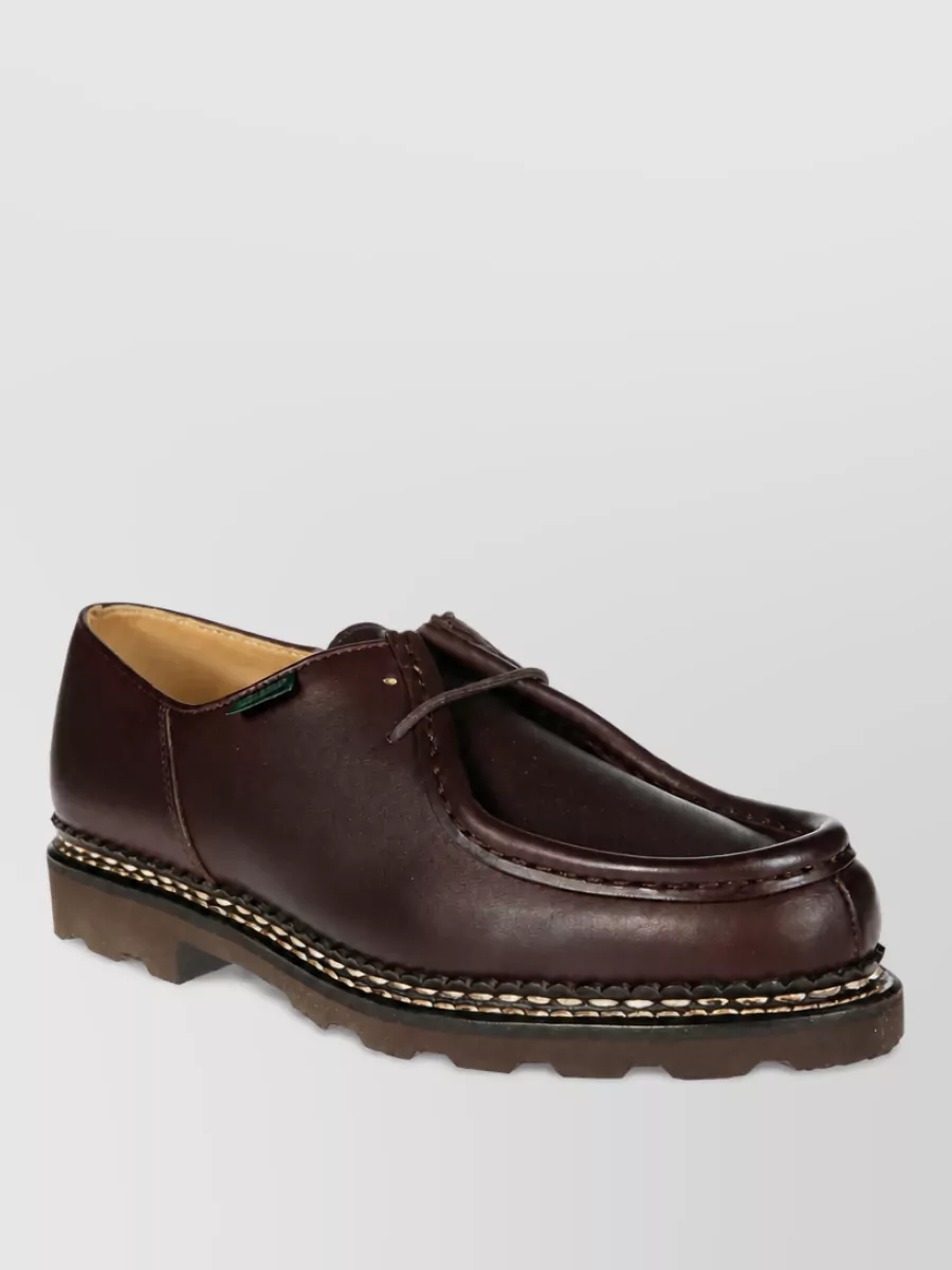 Paraboot leather derby shoes