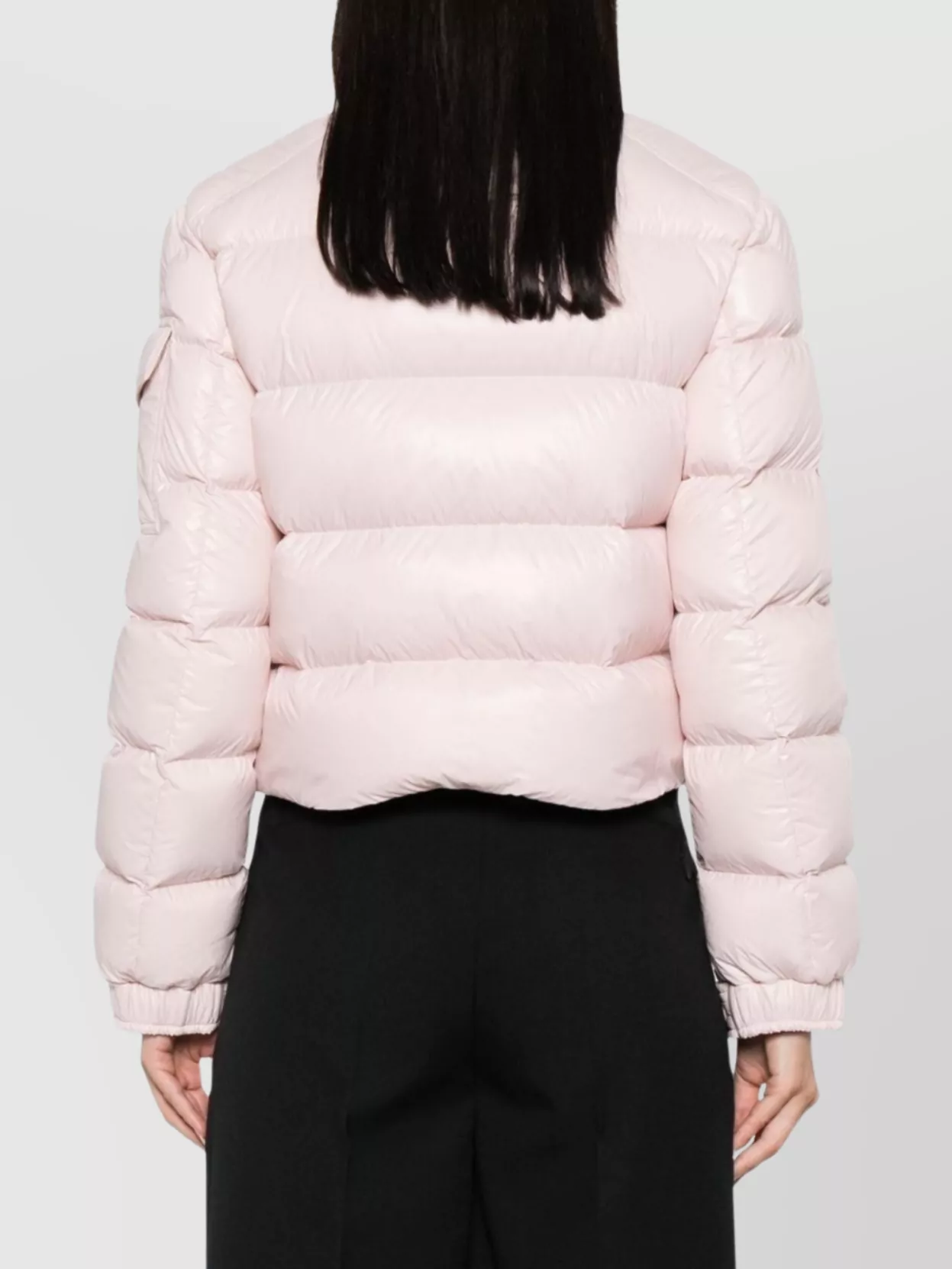 Moncler Quilted High Collar Jacket With Side Pockets