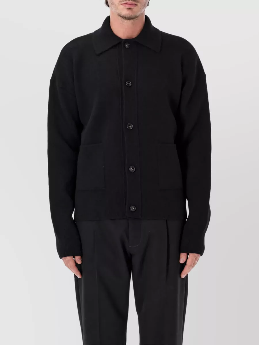 Ami Paris wool collar cardigan