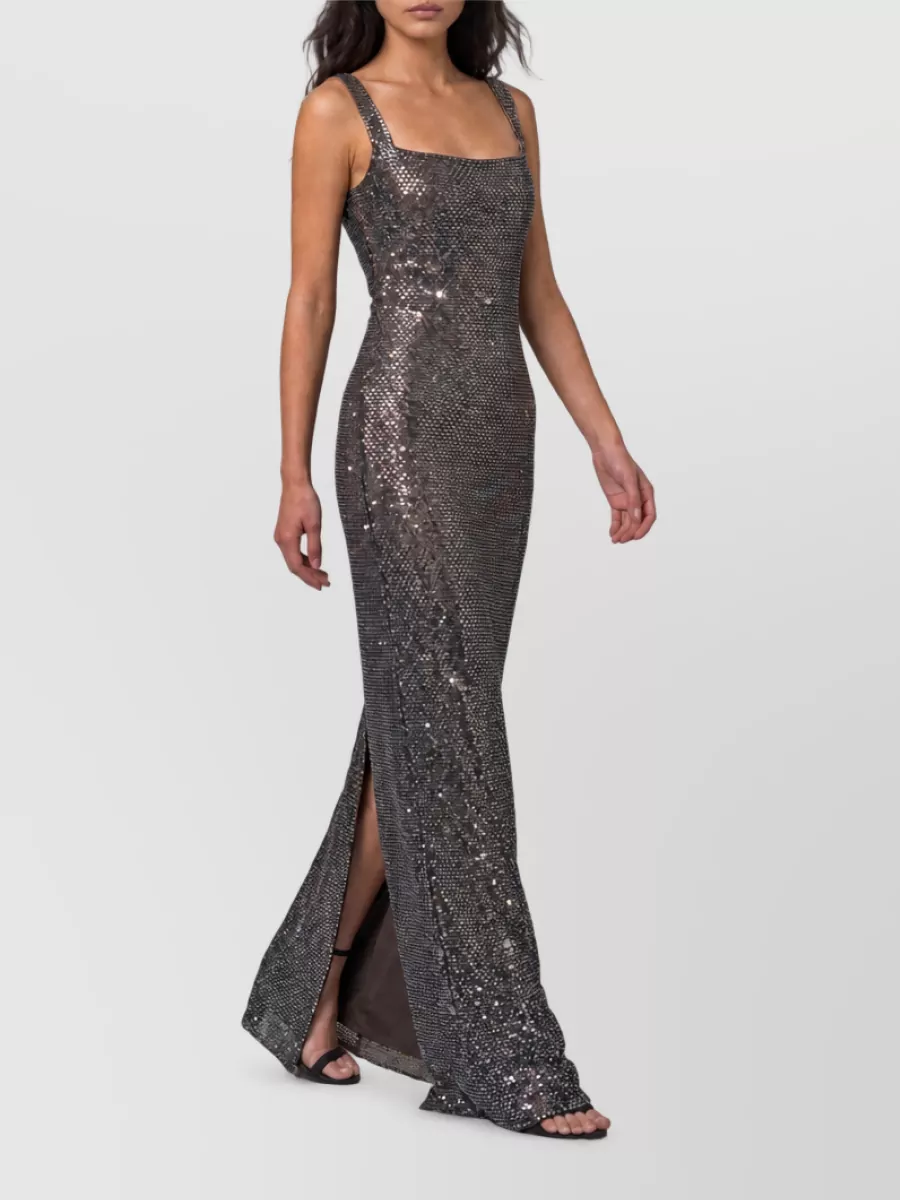 Self-Portrait Rhinestone maxi dress