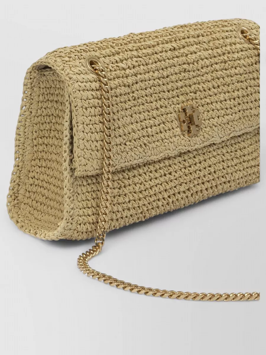Tory Burch Na Raffia Clutch Bag