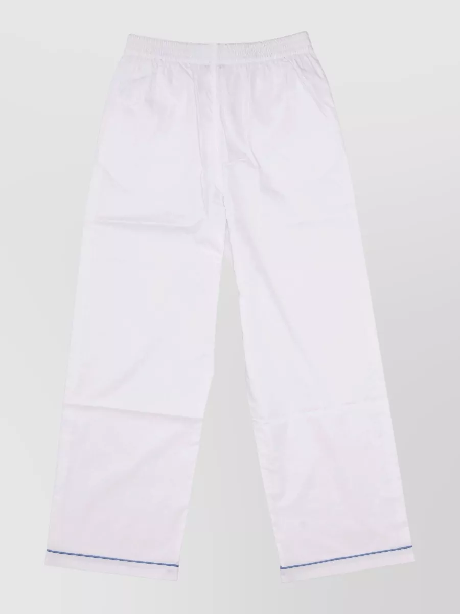 La Rose Cotton Straight Trousers