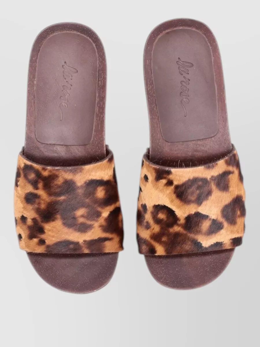 La Rose Leather Sandals