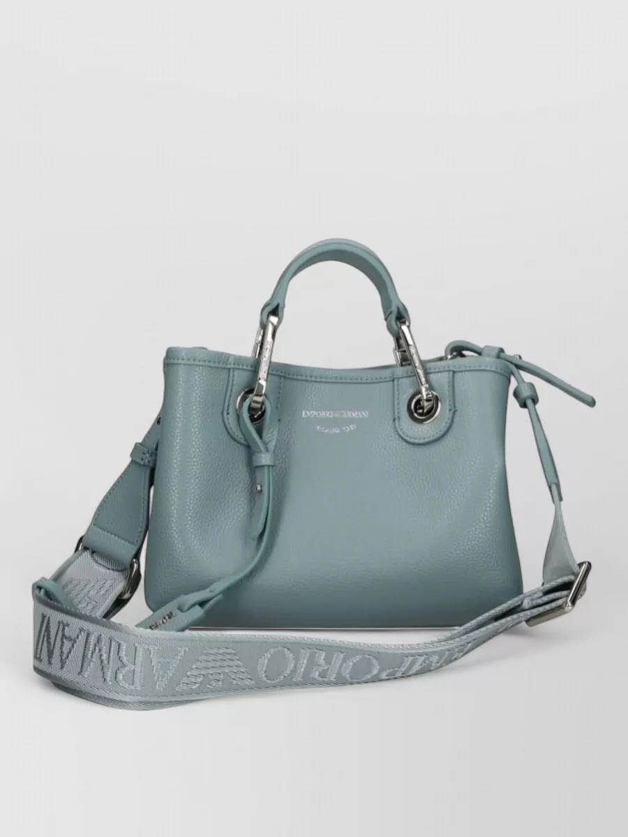 Emporio Armani grained effect tote bag