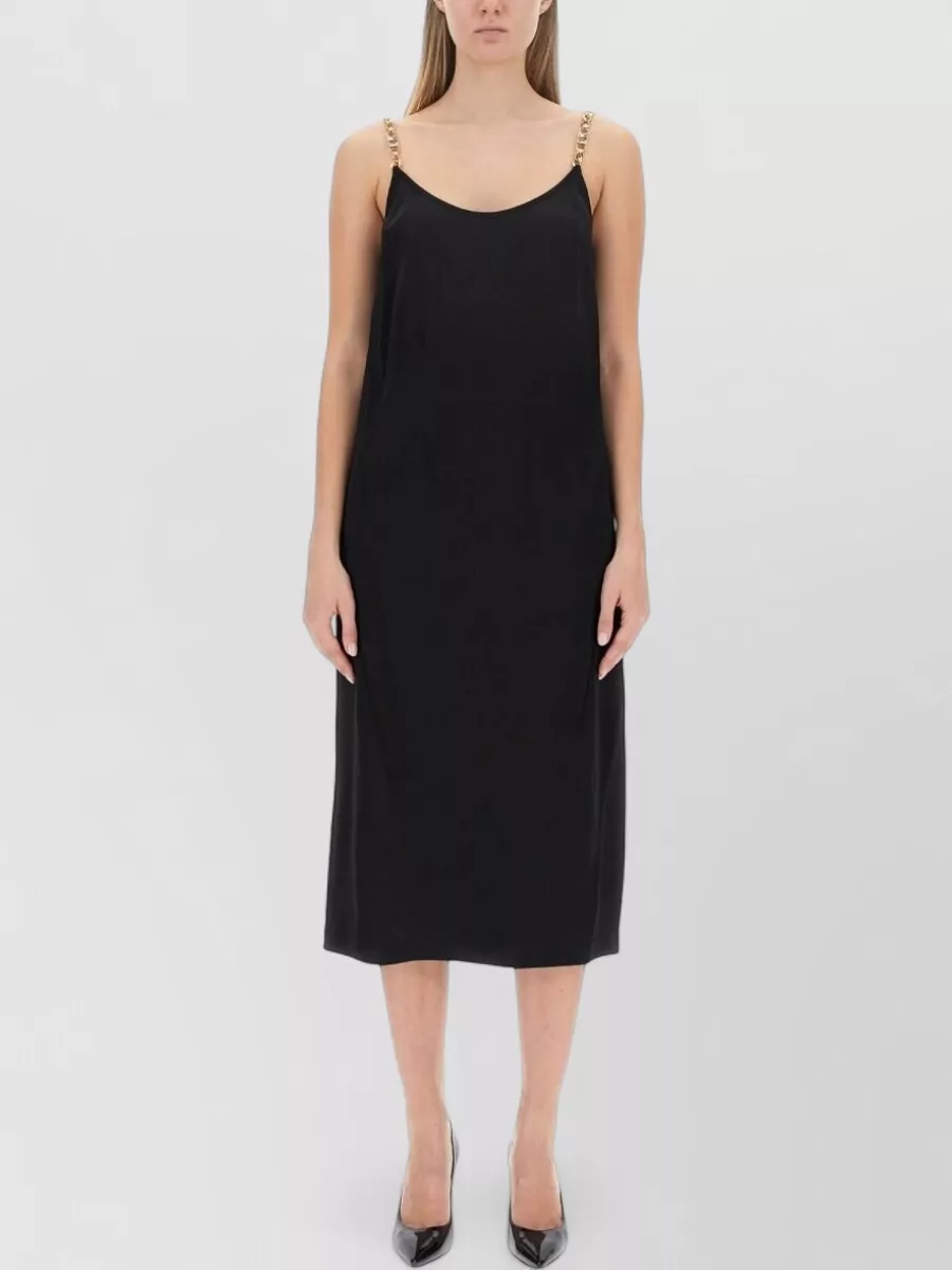 Michael Kors Logo-Strap Midi Dress