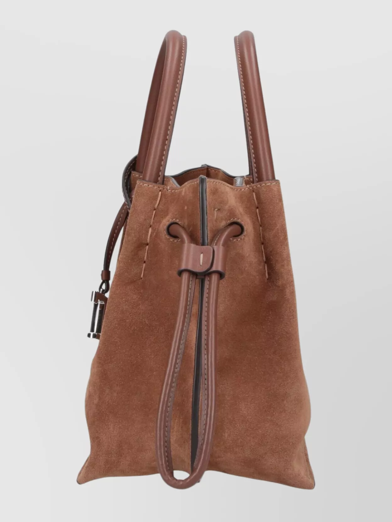 Tod's Suede Shoulder Bag Metal Hardware
