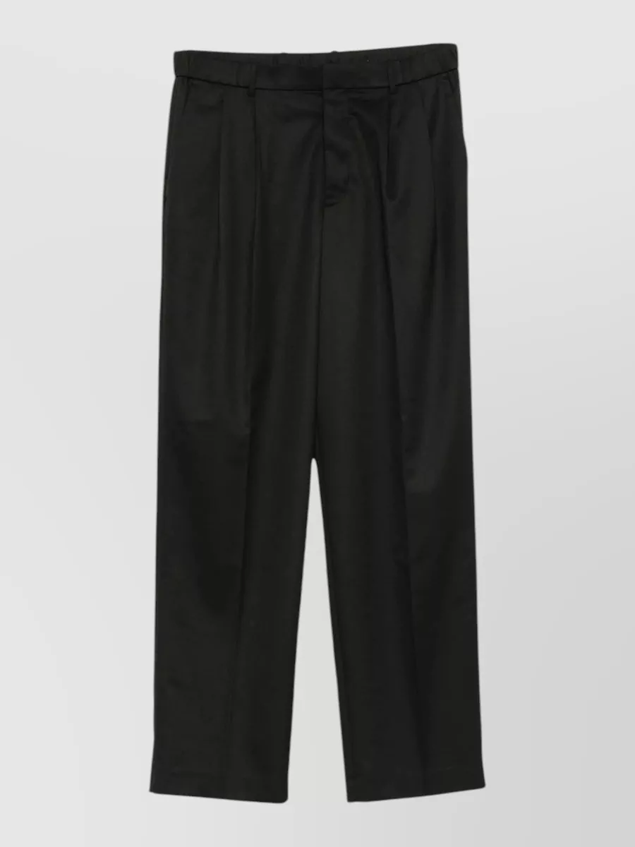 Calvin Klein pleated straight-leg tailored trousers