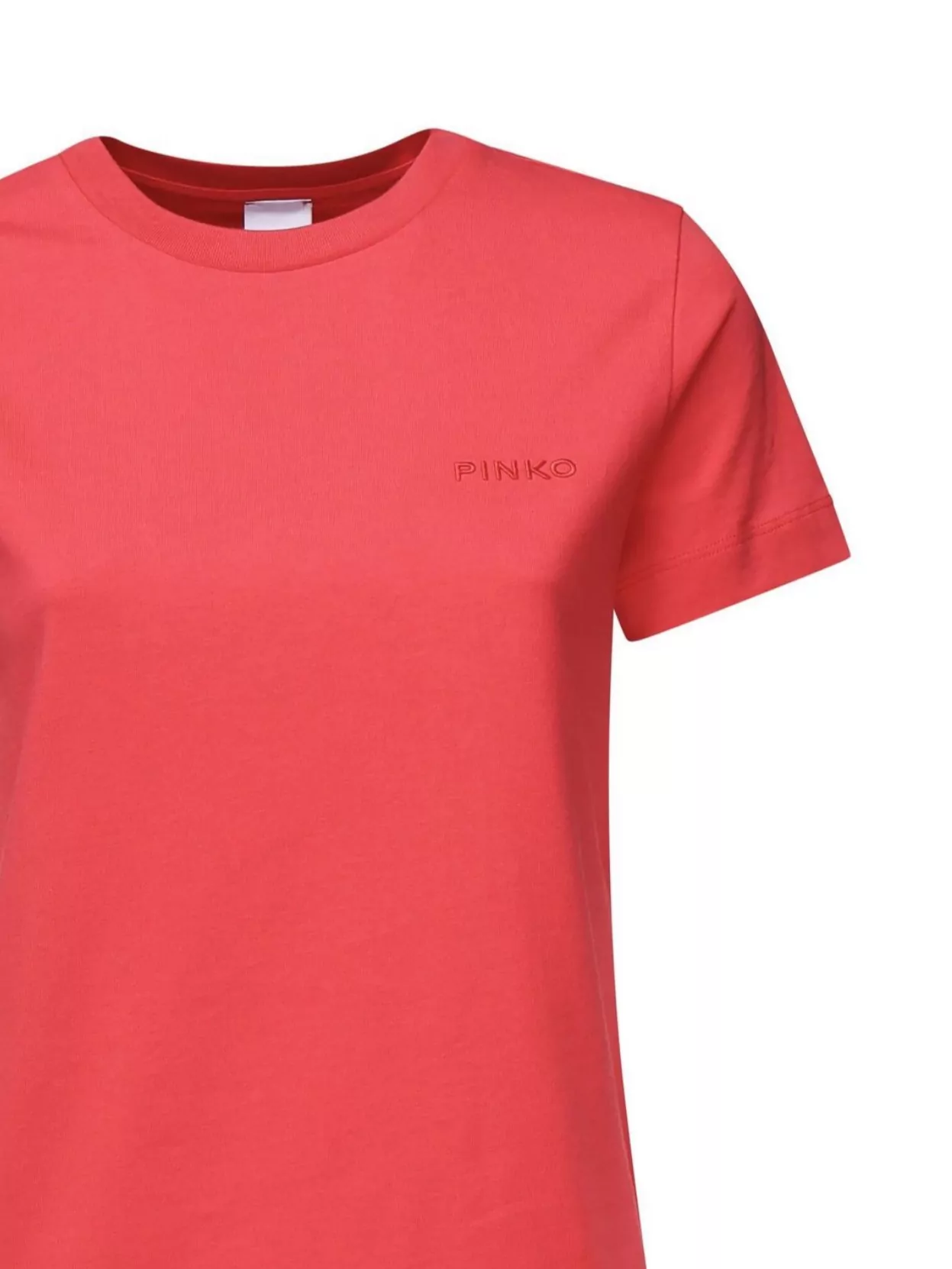 Pinko Logo Embroidered Plain Design T-Shirt