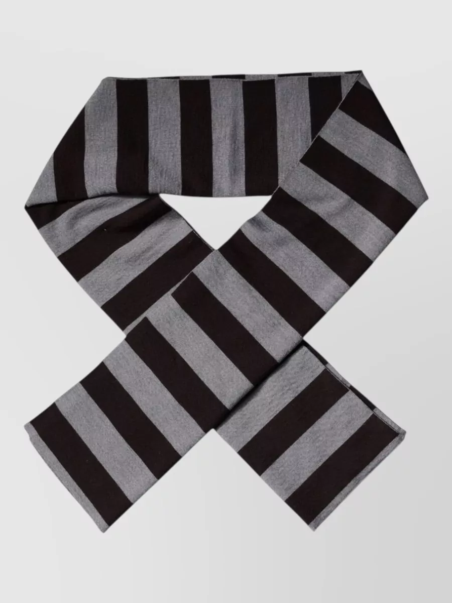 Dolce&Gabbana striped wool scarf