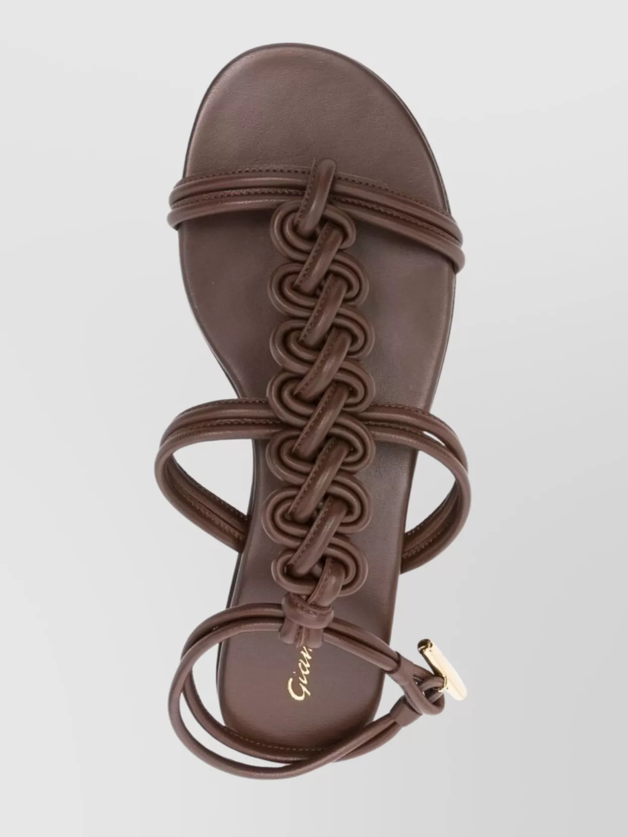 Gianvito Rossi Braided Strap Leather Sandals