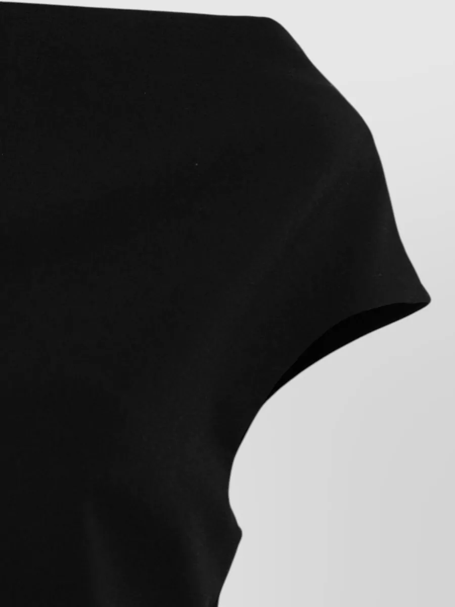 Parosh Ruched A-Line Midi Dress