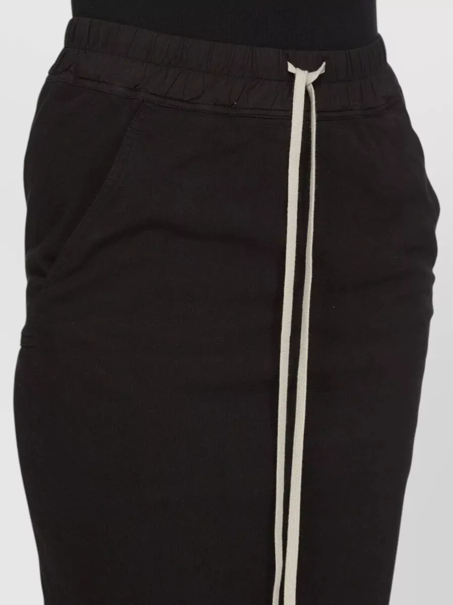 Rick Owens Drkshdw Cotton Draped Maxi Skirt