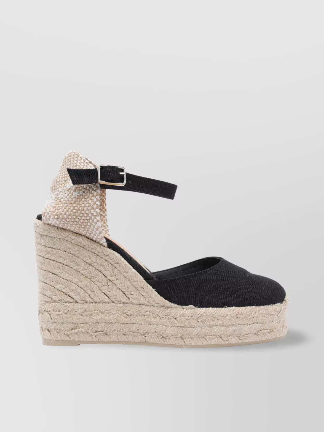 Castaã±er Jute Sole Canvas Wedge Sandals