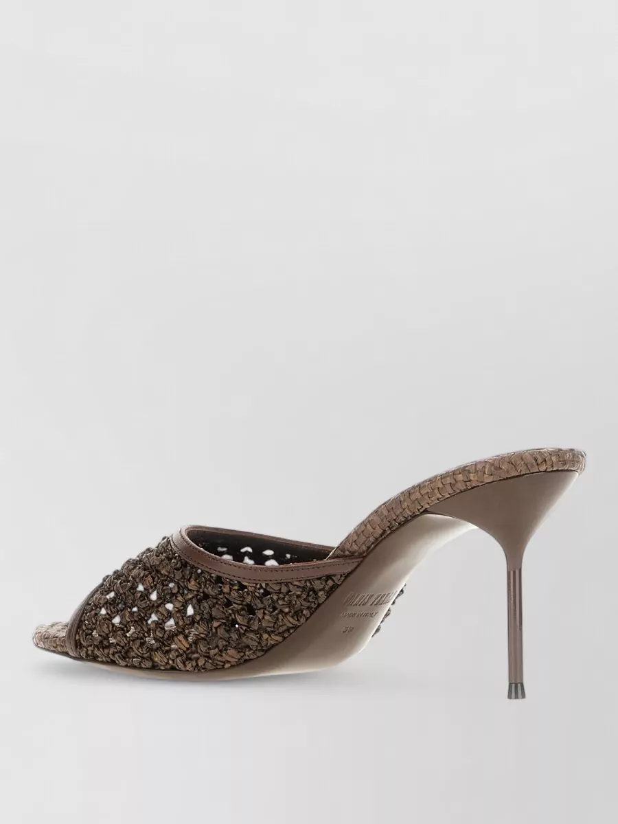 Paris Texas Raffia Mules