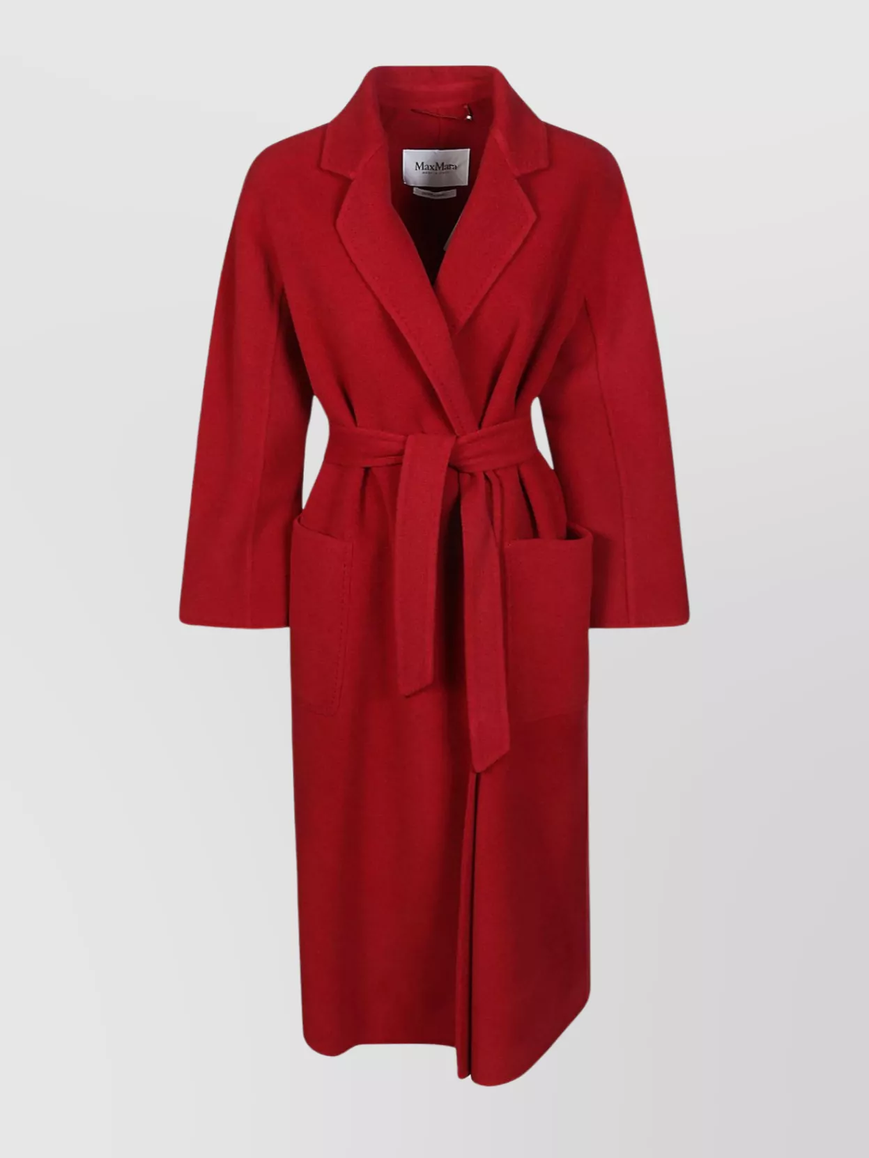 Shop Max Mara Waist Belted Mid-length Coat