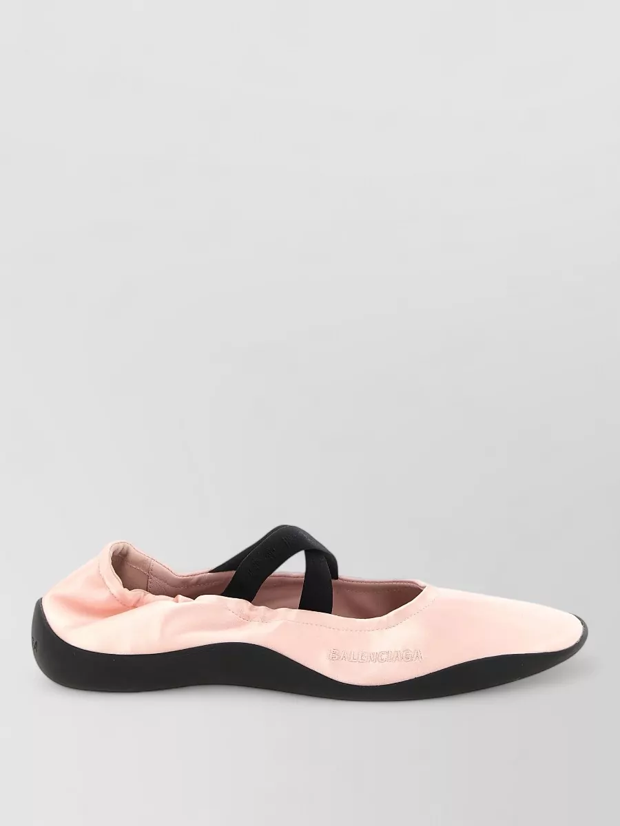 Balenciaga satin ballet flats