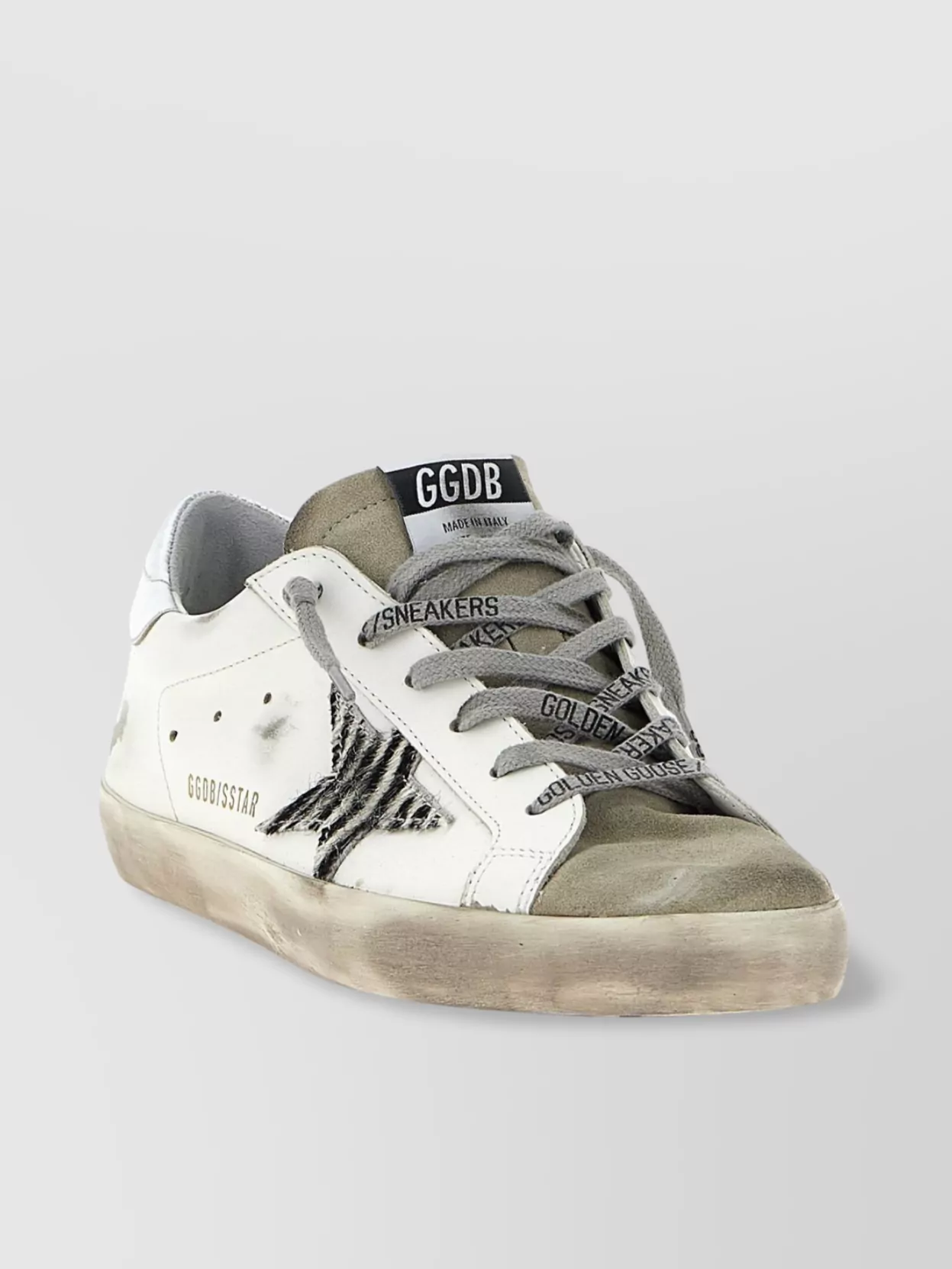 Golden Goose Deluxe Brand White Leather Super Star Classic Sneakers In White