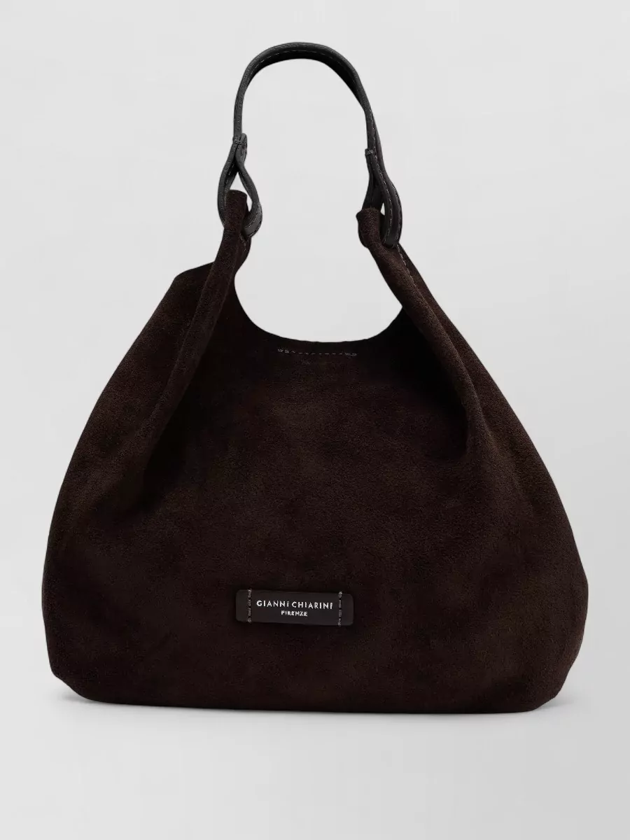 Gianni Chiarini suede shoulder bag