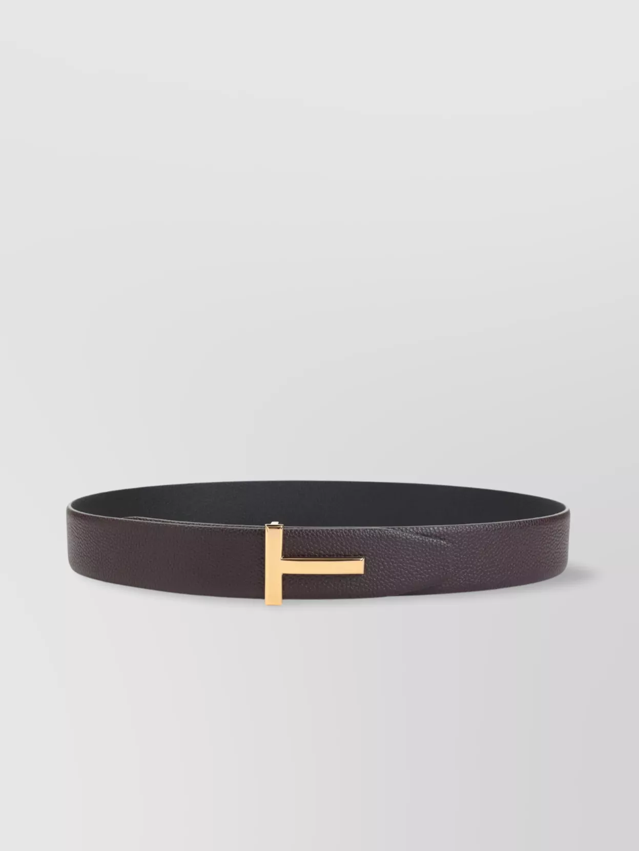 Tom Ford T Buckle Reversible Grained Leather Belt