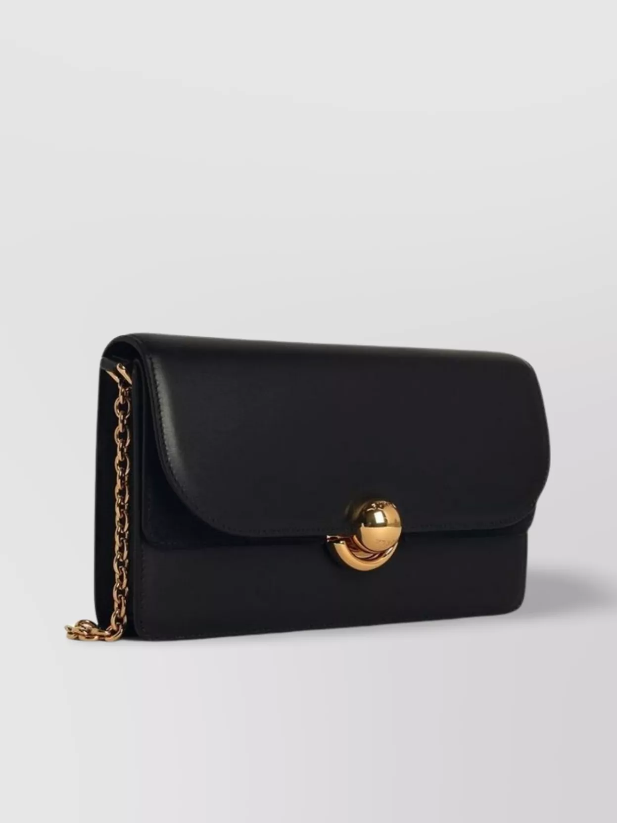 Shop Furla Leather Crossbody Bag Chain Strap Gold-tone Hardware