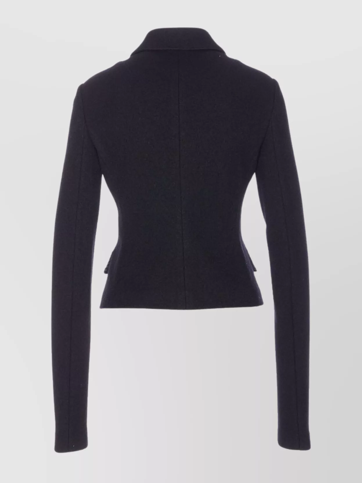 Dolce & Gabbana Knitted Jacket With Long Sleeves And Flap Pockets In Black