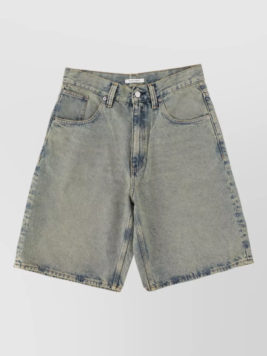 Sunflower organic denim super wide bermuda shorts