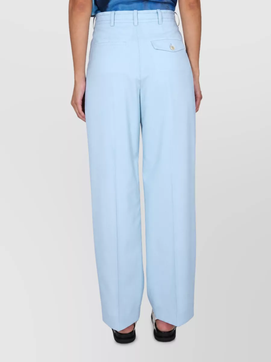 Marni Virgin Wool Wide-Leg Tailored Trousers