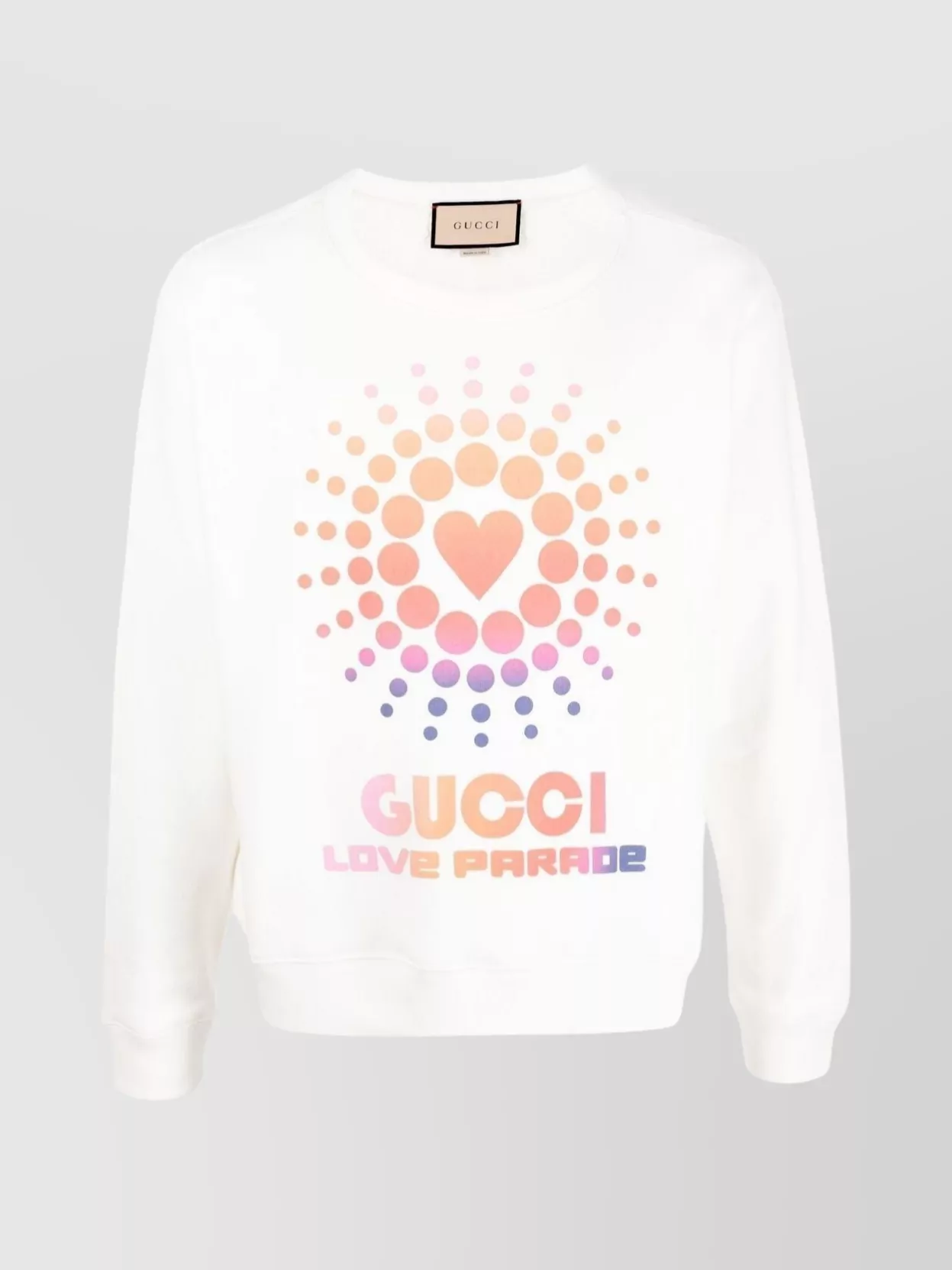 Shop Gucci Love Parade Heart Sun Crewneck Sweater
