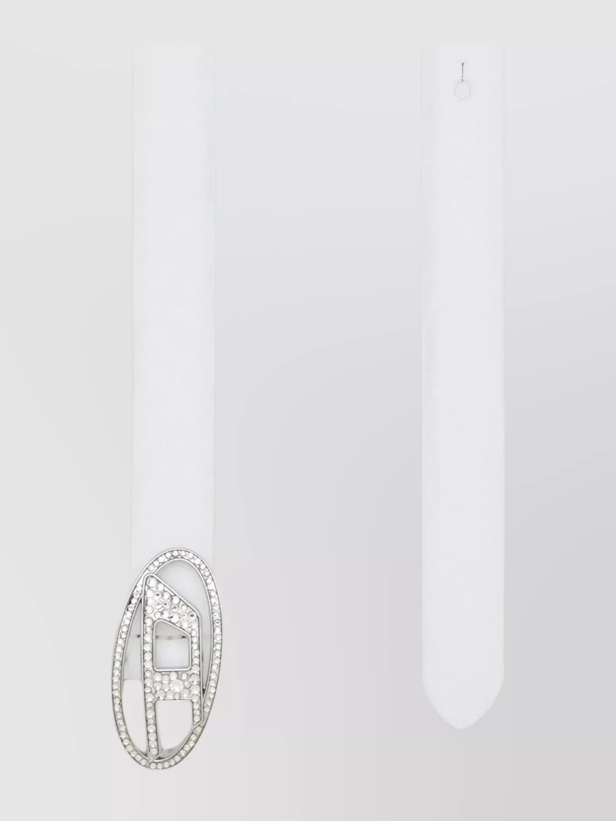 Diesel Adjustable Belt With Embellished Oval Buckle