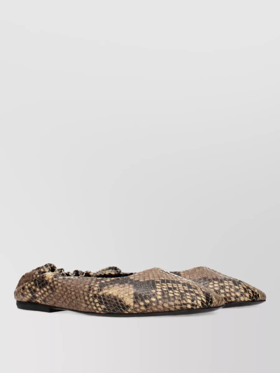 Dries Van Noten Leather Ballerina Shoes