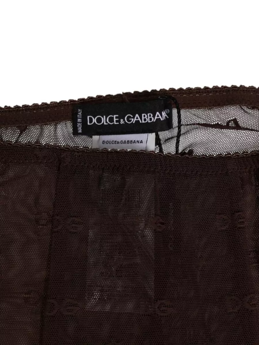 Dolce&Gabbana Logo Mesh Leggings
