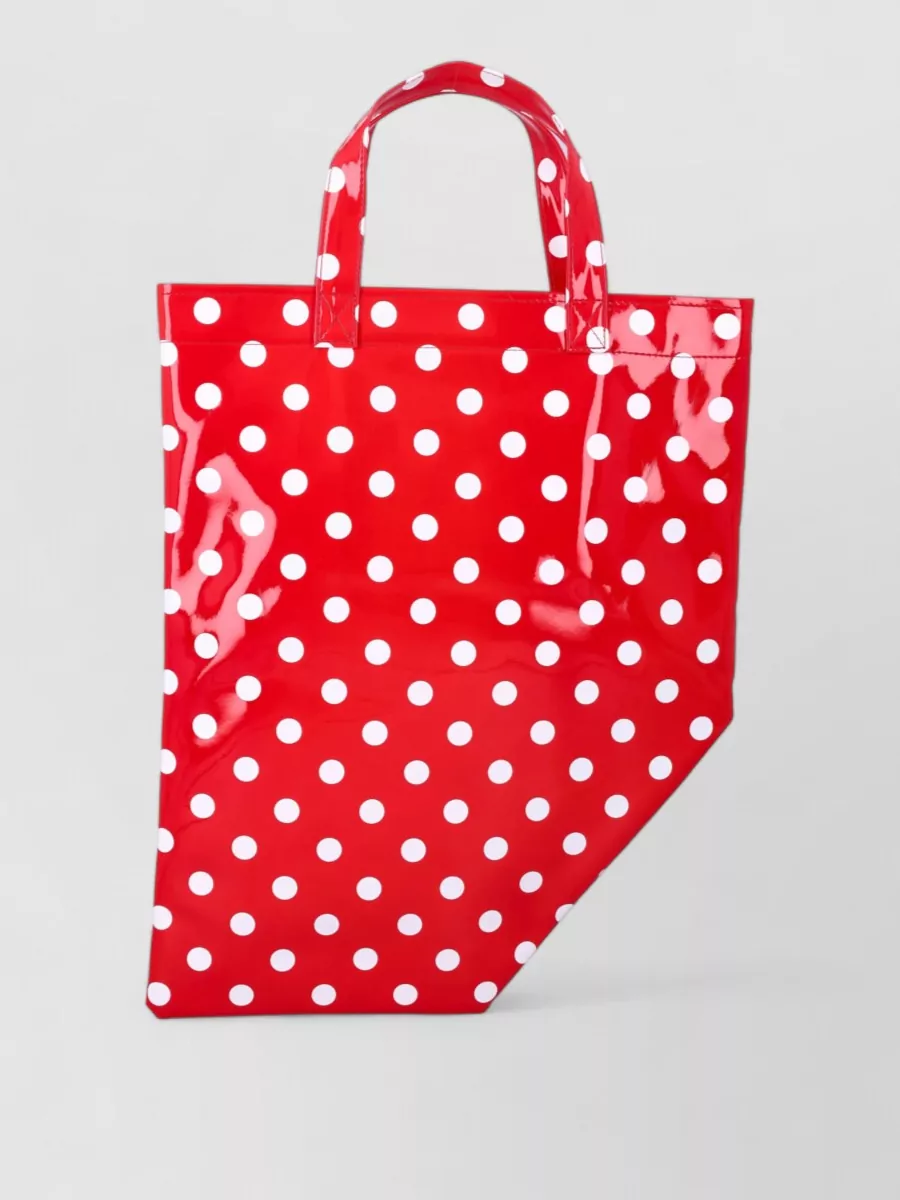 Comme des Garçons glossy polka-dot tote bag