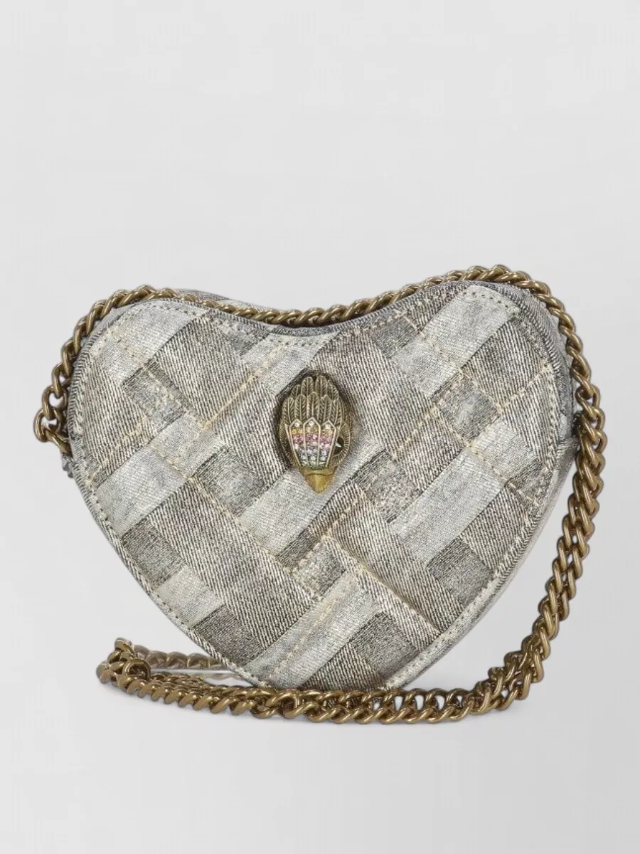 Kurt Geiger Shoulder Bag Chain Strap Heart Shape