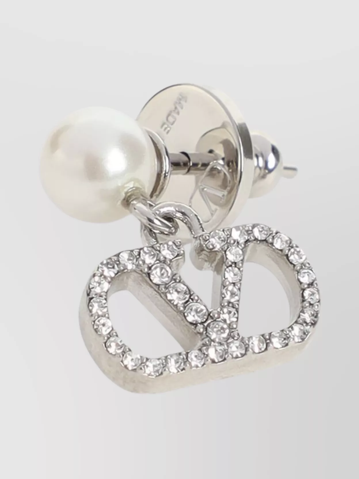 Valentino Garavani V logo signature pearl earrings | The