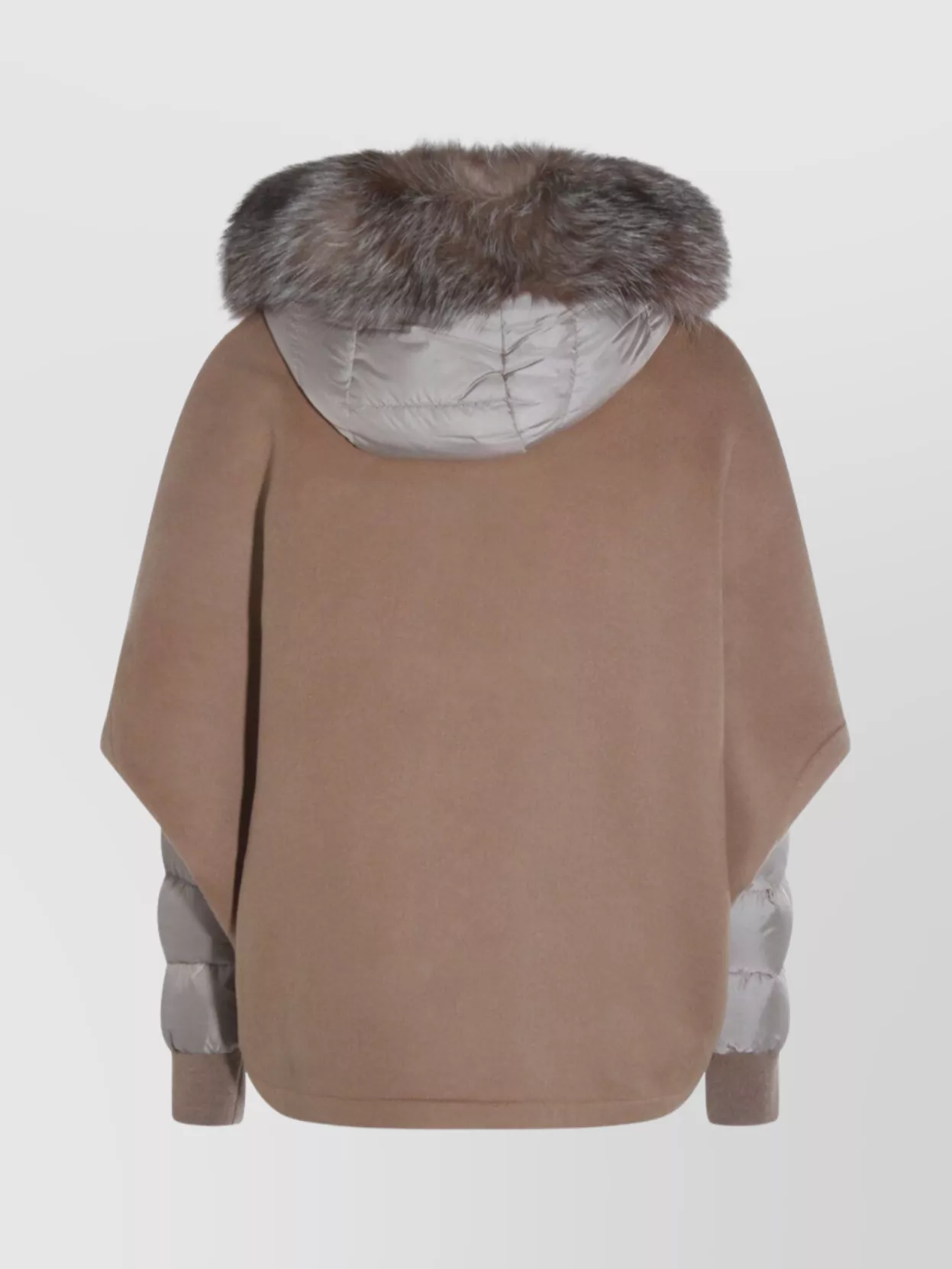 Moorer Padded Jackets With Fur Trim And Hood In Brown