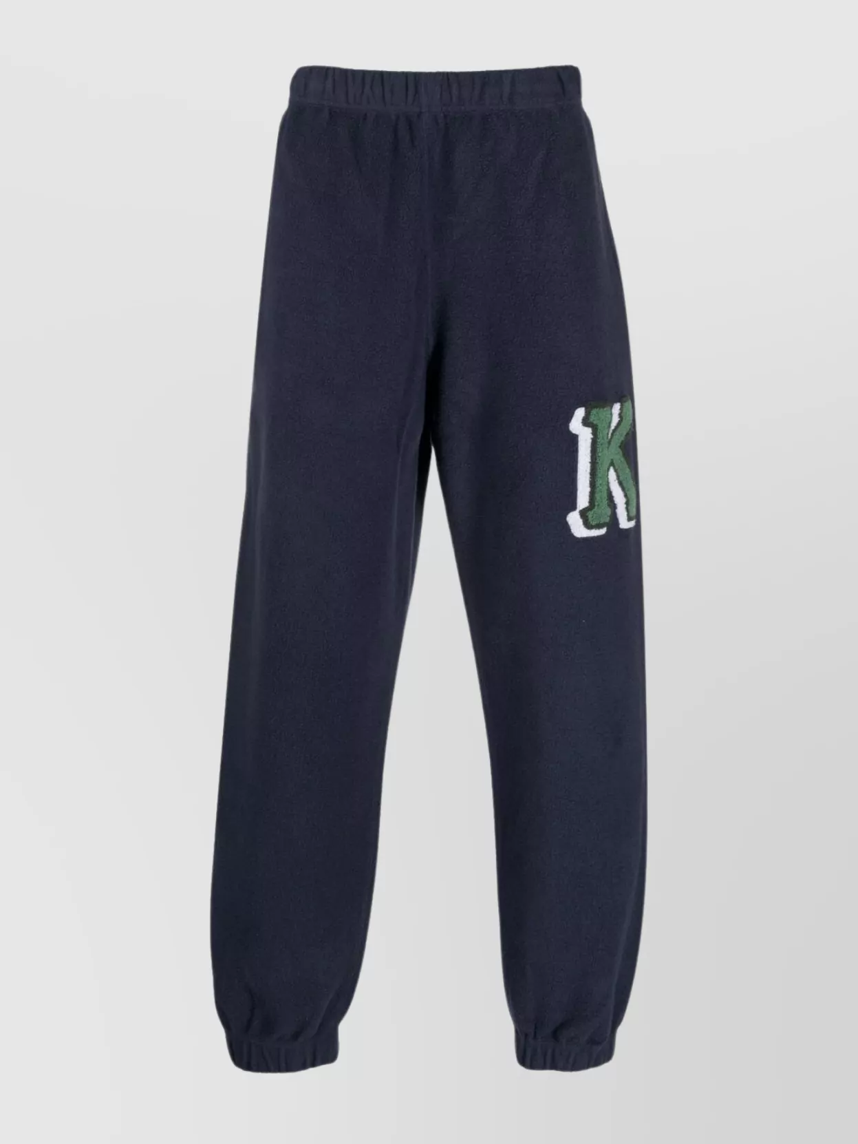 Shop Kenzo Comfortable Ribbed Straight Trousers In Blue