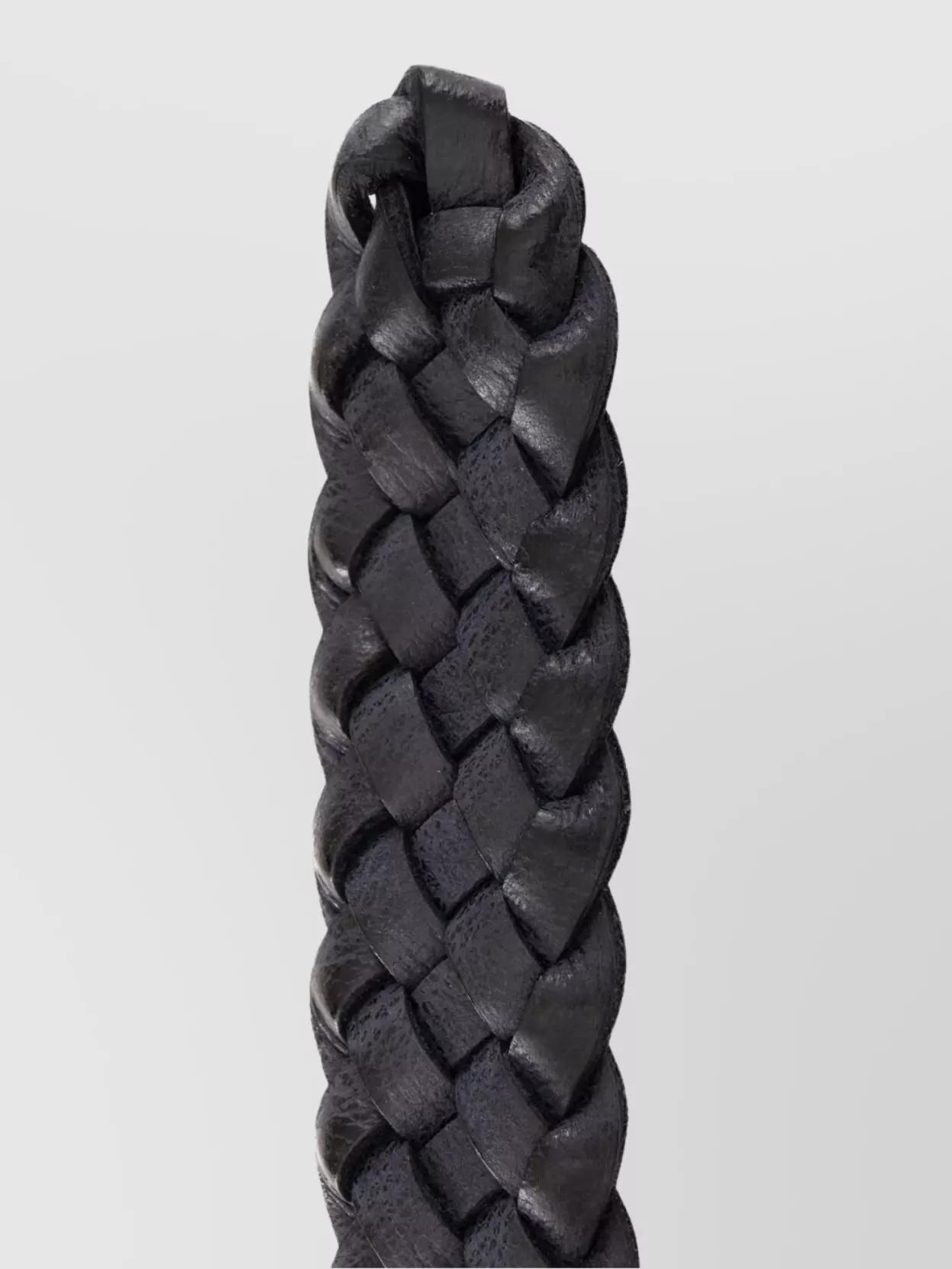 Orciani Adjustable Braided Leather Belt